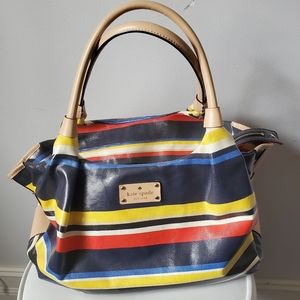Kate Spade Stripe Satchel Purse